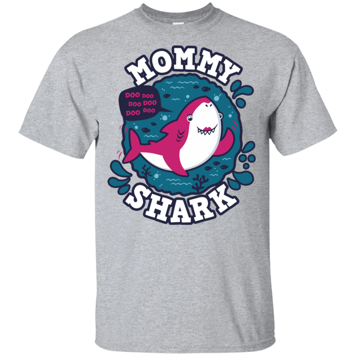 T-Shirts Sport Grey / YXS Shark Family trazo - Mommy Youth T-Shirt