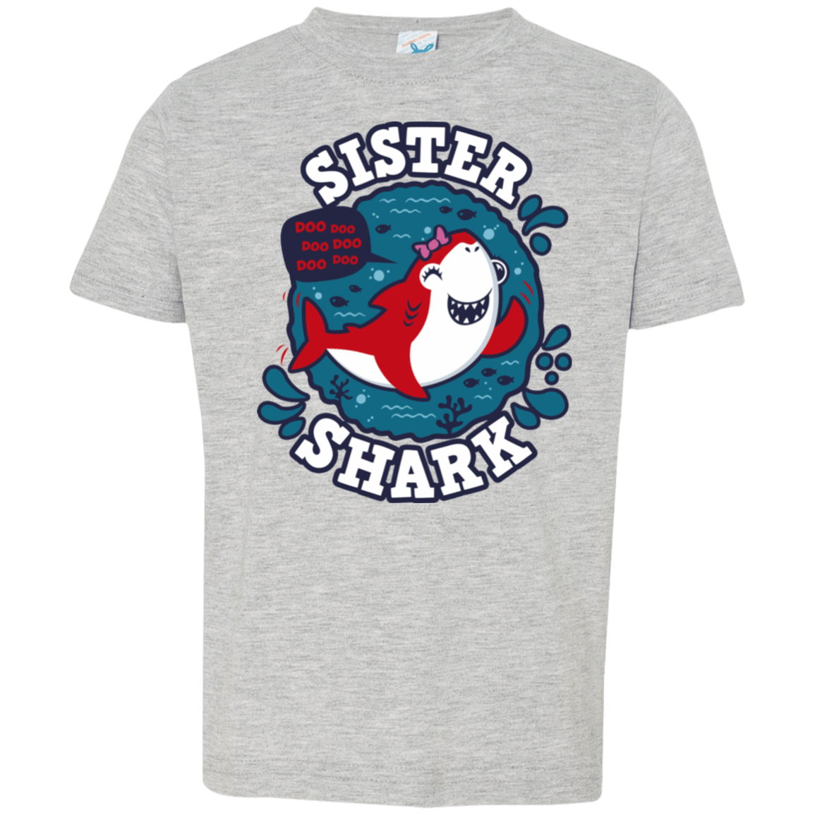 T-Shirts Heather Grey / 2T Shark Family trazo - Sister Toddler Premium T-Shirt