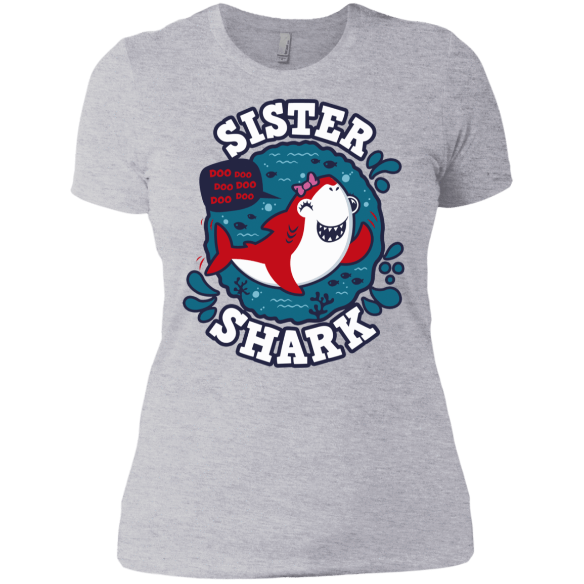 T-Shirts Heather Grey / X-Small Shark Family trazo - Sister Women's Premium T-Shirt