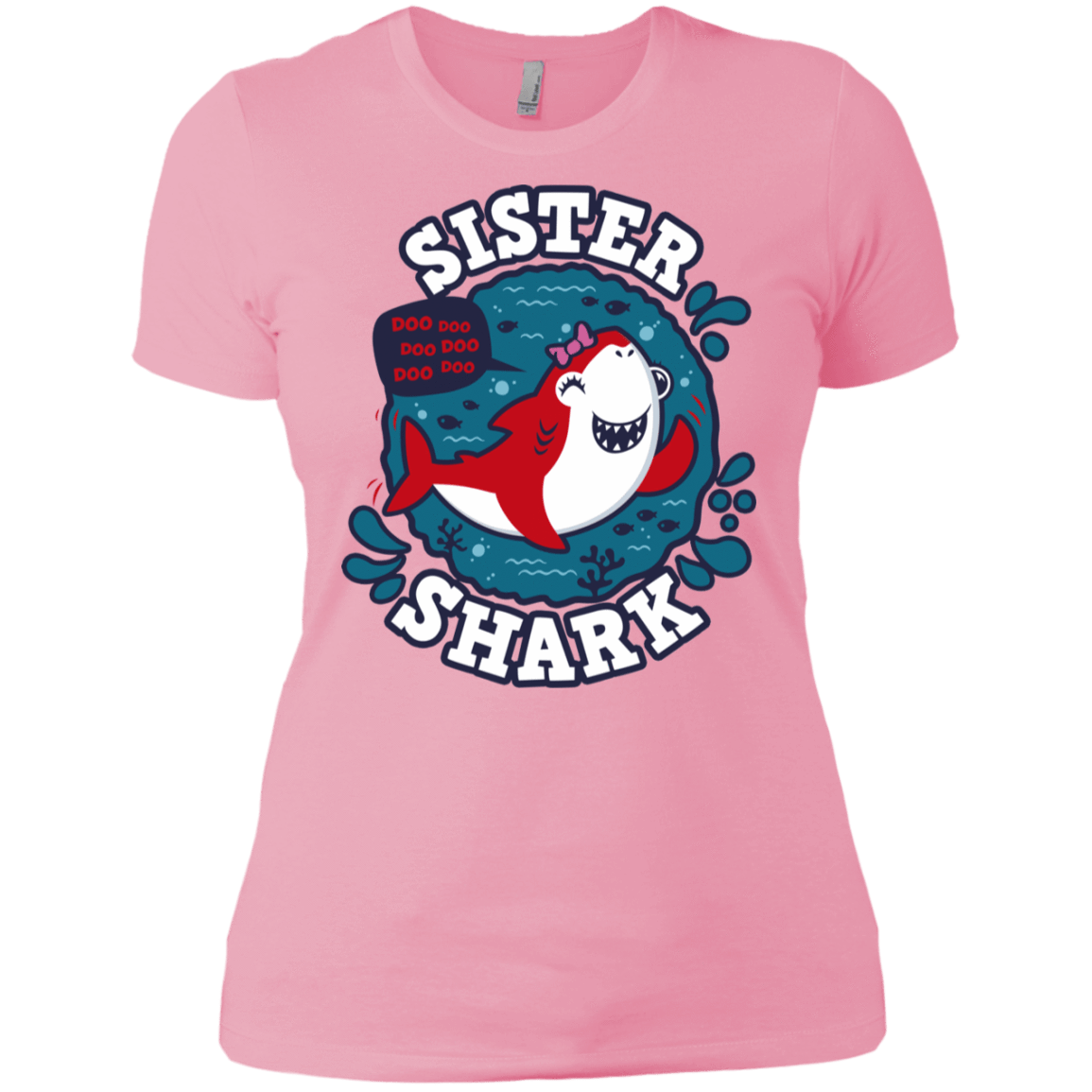 T-Shirts Light Pink / X-Small Shark Family trazo - Sister Women's Premium T-Shirt
