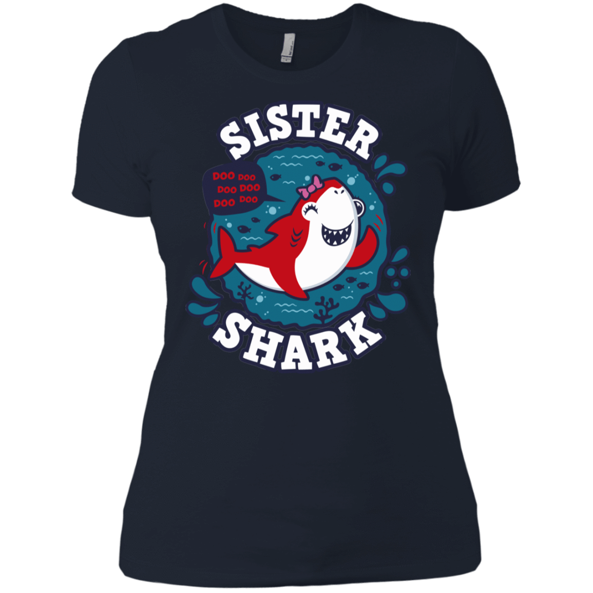 T-Shirts Midnight Navy / X-Small Shark Family trazo - Sister Women's Premium T-Shirt