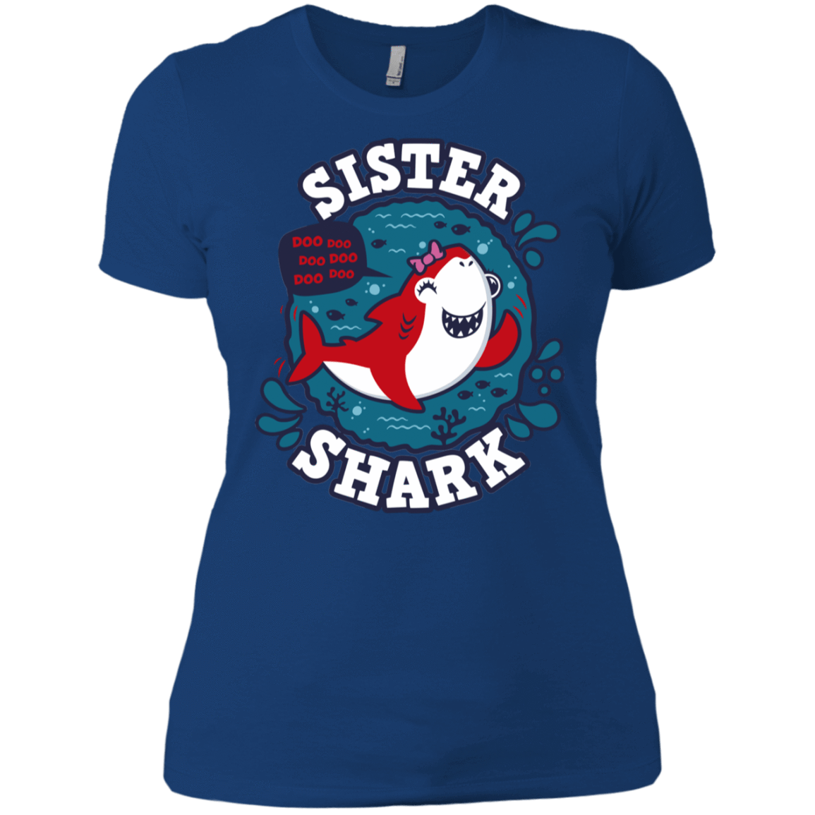 T-Shirts Royal / X-Small Shark Family trazo - Sister Women's Premium T-Shirt