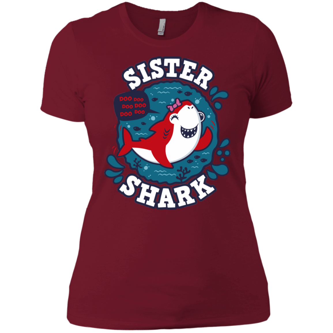 T-Shirts Scarlet / S Shark Family trazo - Sister Women's Premium T-Shirt