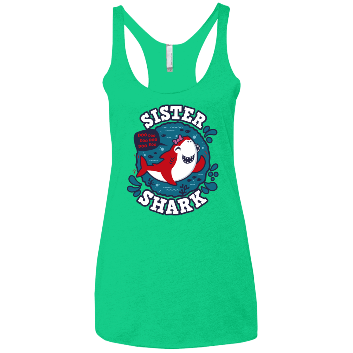 T-Shirts Envy / X-Small Shark Family trazo - Sister Women's Triblend Racerback Tank
