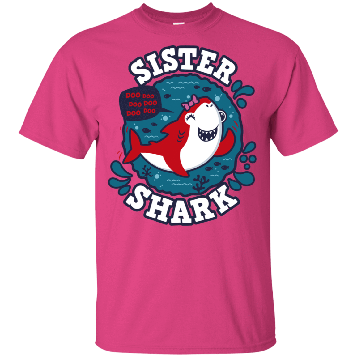 T-Shirts Heliconia / YXS Shark Family trazo - Sister Youth T-Shirt