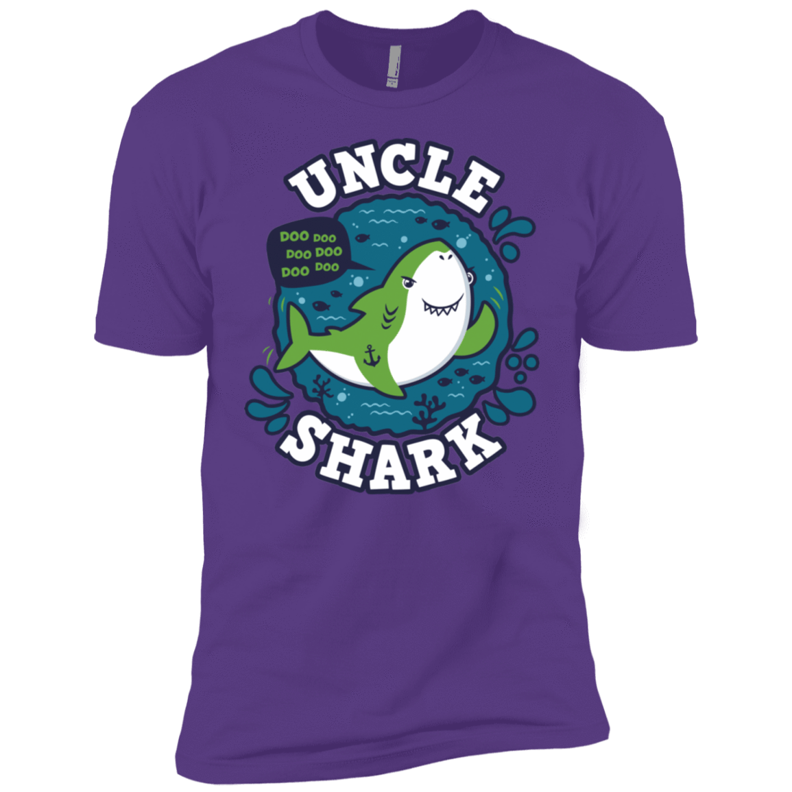 T-Shirts Purple Rush / YXS Shark Family trazo - Uncle Boys Premium T-Shirt