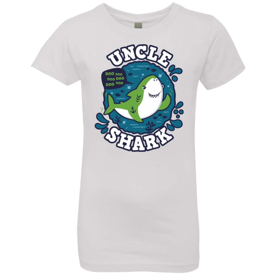 T-Shirts White / YXS Shark Family trazo - Uncle Girls Premium T-Shirt