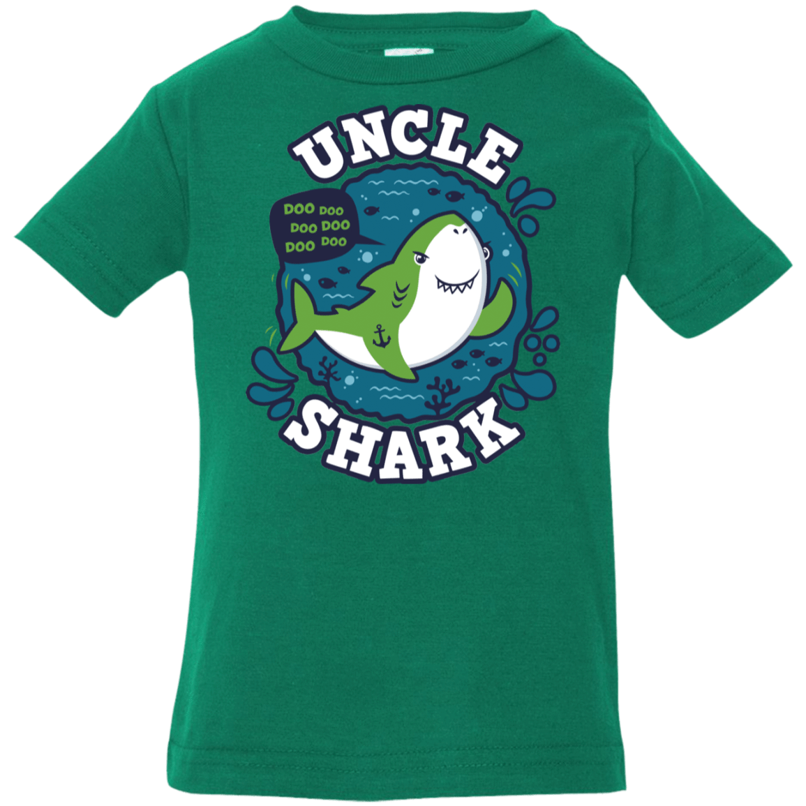 T-Shirts Kelly / 6 Months Shark Family trazo - Uncle Infant Premium T-Shirt