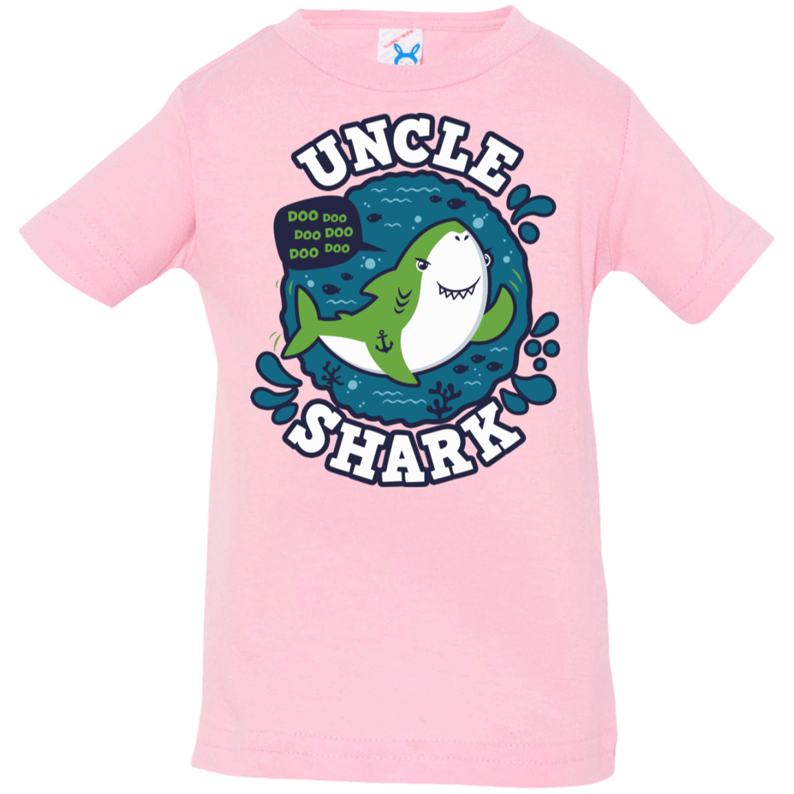 T-Shirts Pink / 6 Months Shark Family trazo - Uncle Infant Premium T-Shirt