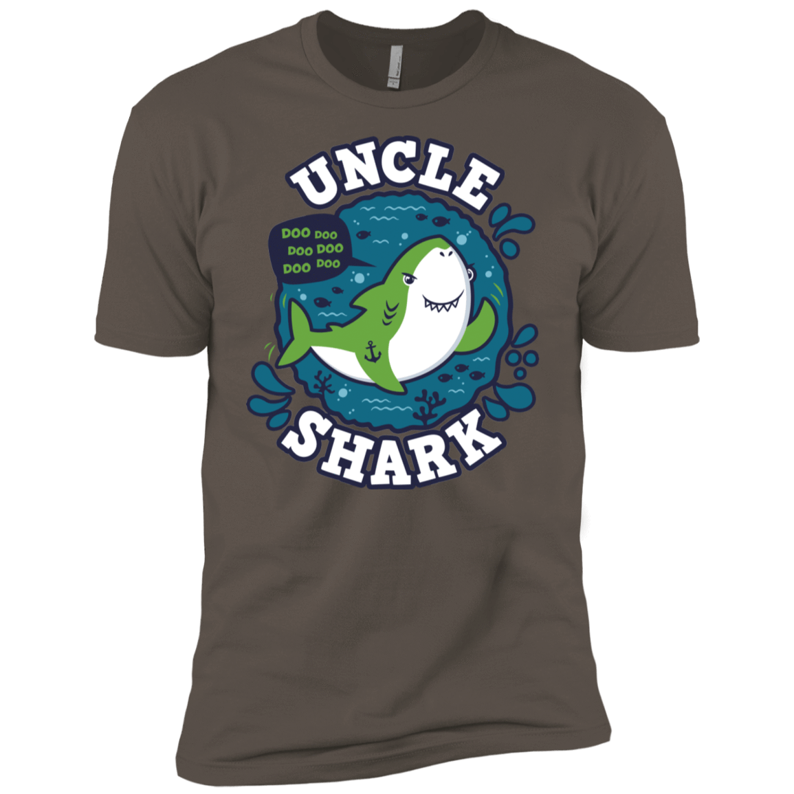 T-Shirts Warm Grey / X-Small Shark Family trazo - Uncle Men's Premium T-Shirt
