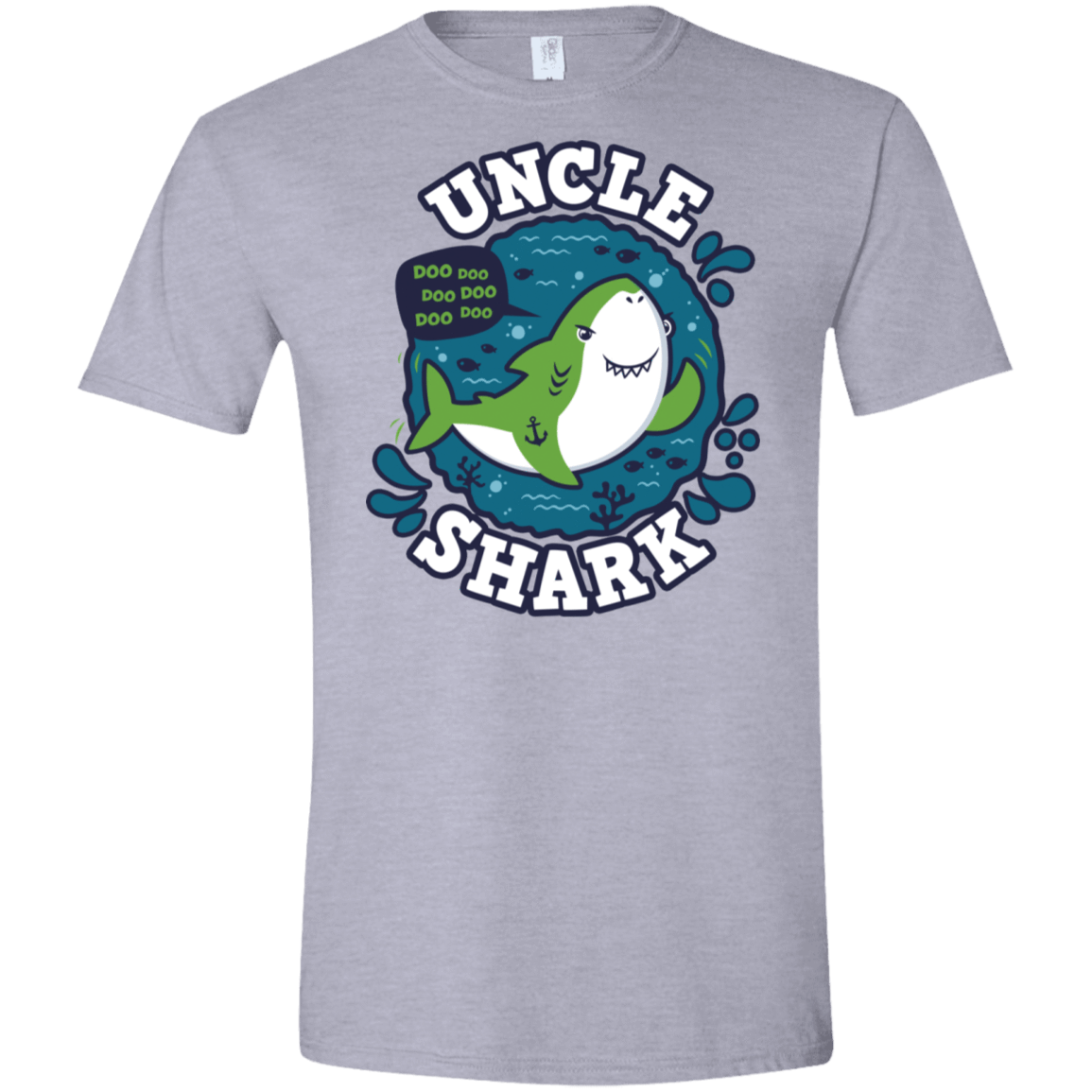 T-Shirts Sport Grey / X-Small Shark Family trazo - Uncle Men's Semi-Fitted Softstyle