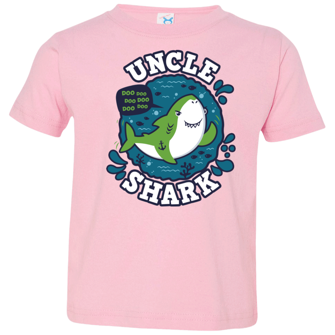 T-Shirts Pink / 2T Shark Family trazo - Uncle Toddler Premium T-Shirt