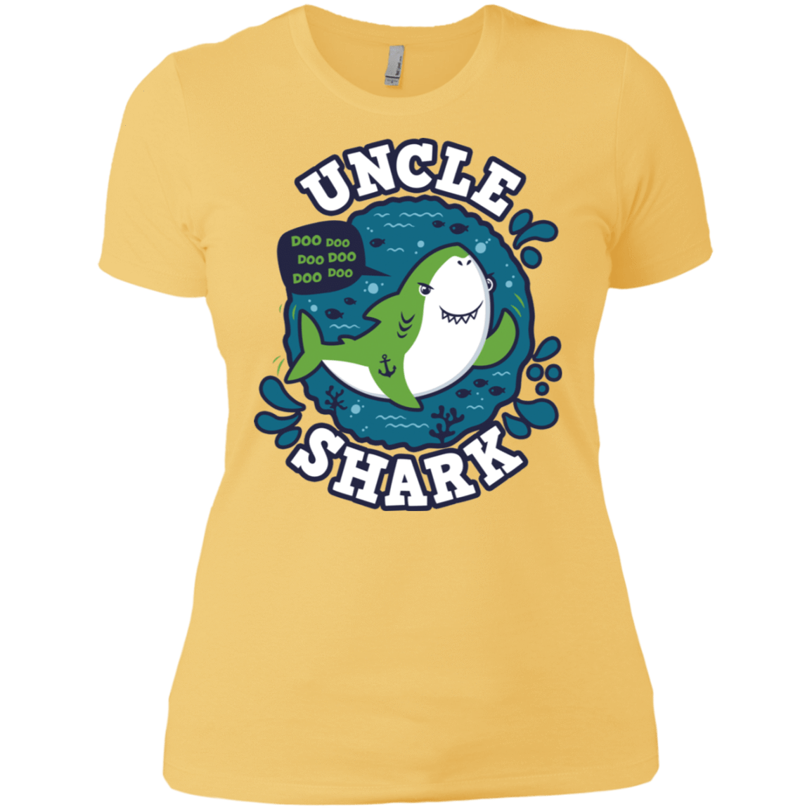 T-Shirts Banana Cream/ / X-Small Shark Family trazo - Uncle Women's Premium T-Shirt