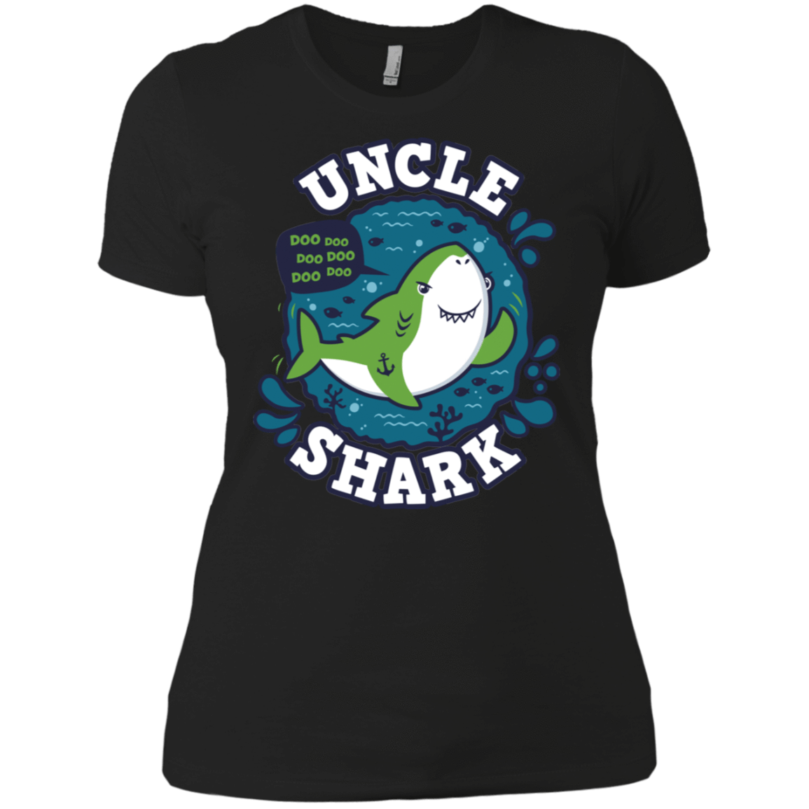 T-Shirts Black / X-Small Shark Family trazo - Uncle Women's Premium T-Shirt