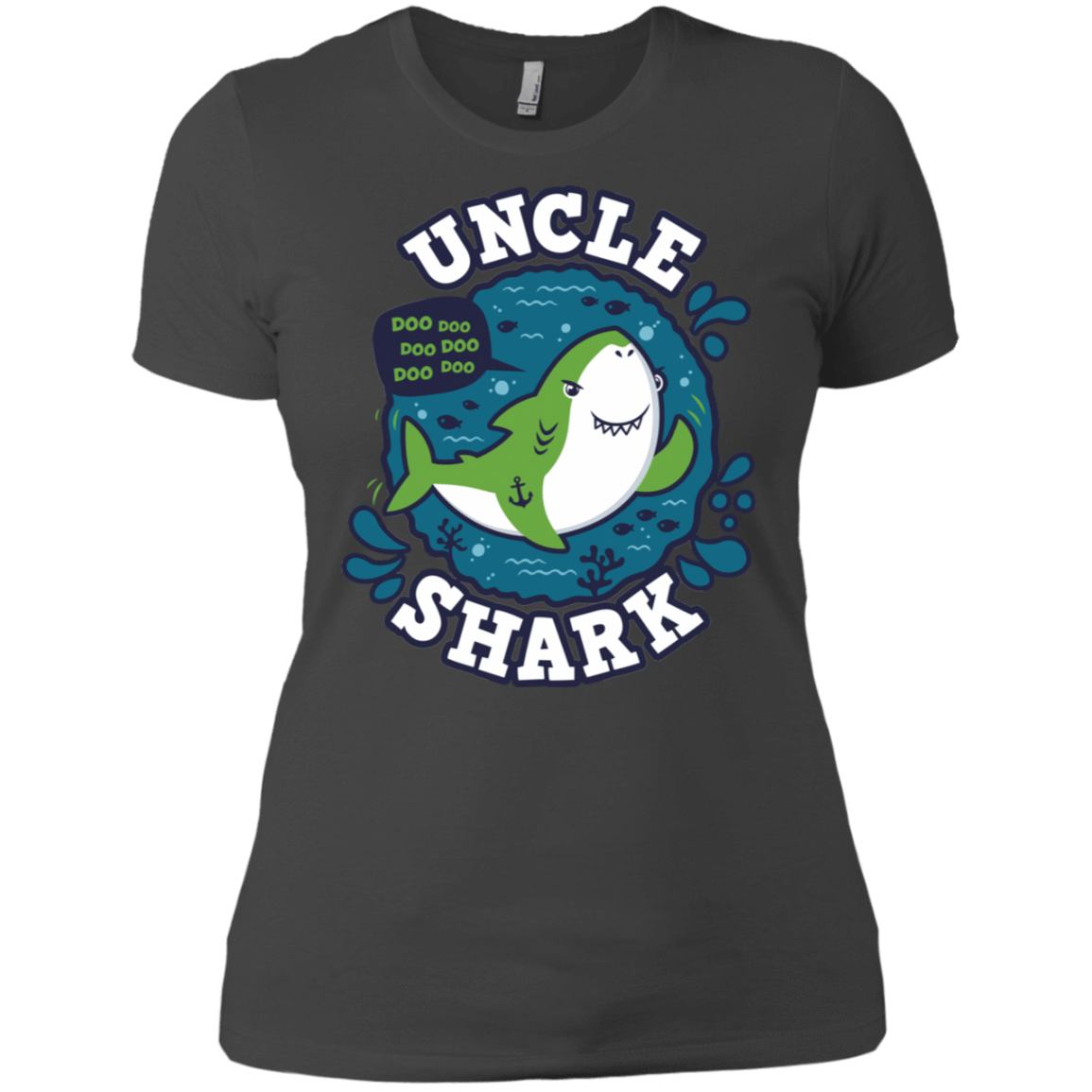 T-Shirts Heavy Metal / X-Small Shark Family trazo - Uncle Women's Premium T-Shirt