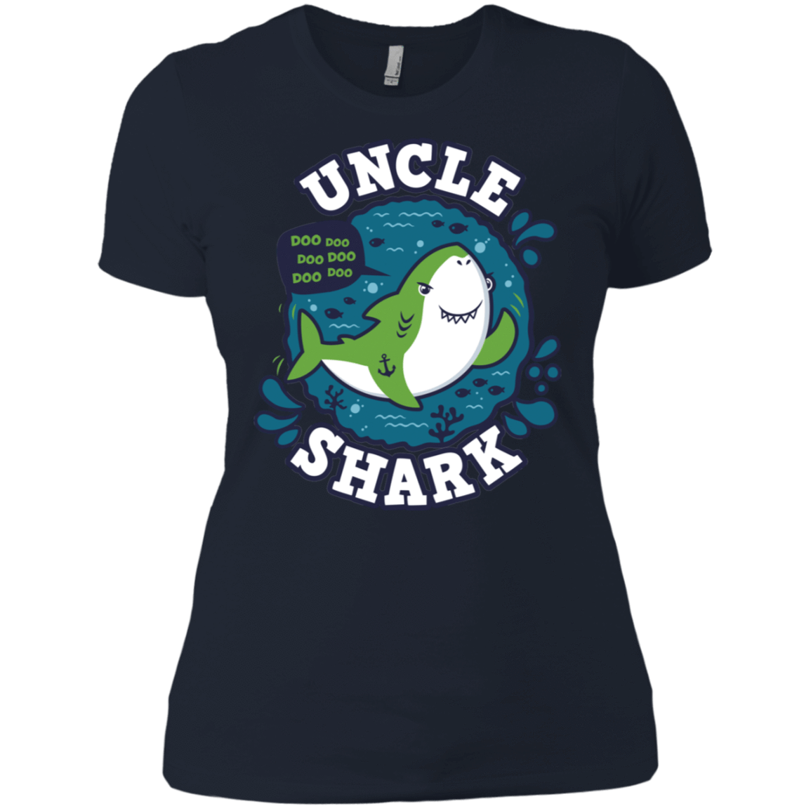 T-Shirts Midnight Navy / X-Small Shark Family trazo - Uncle Women's Premium T-Shirt