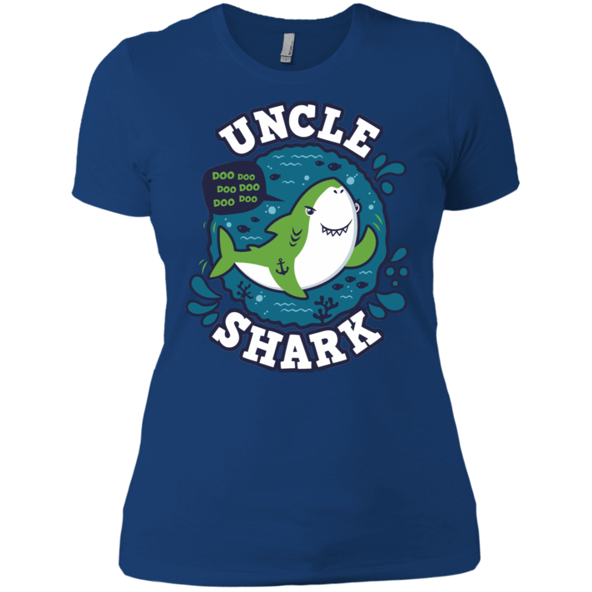 T-Shirts Royal / X-Small Shark Family trazo - Uncle Women's Premium T-Shirt