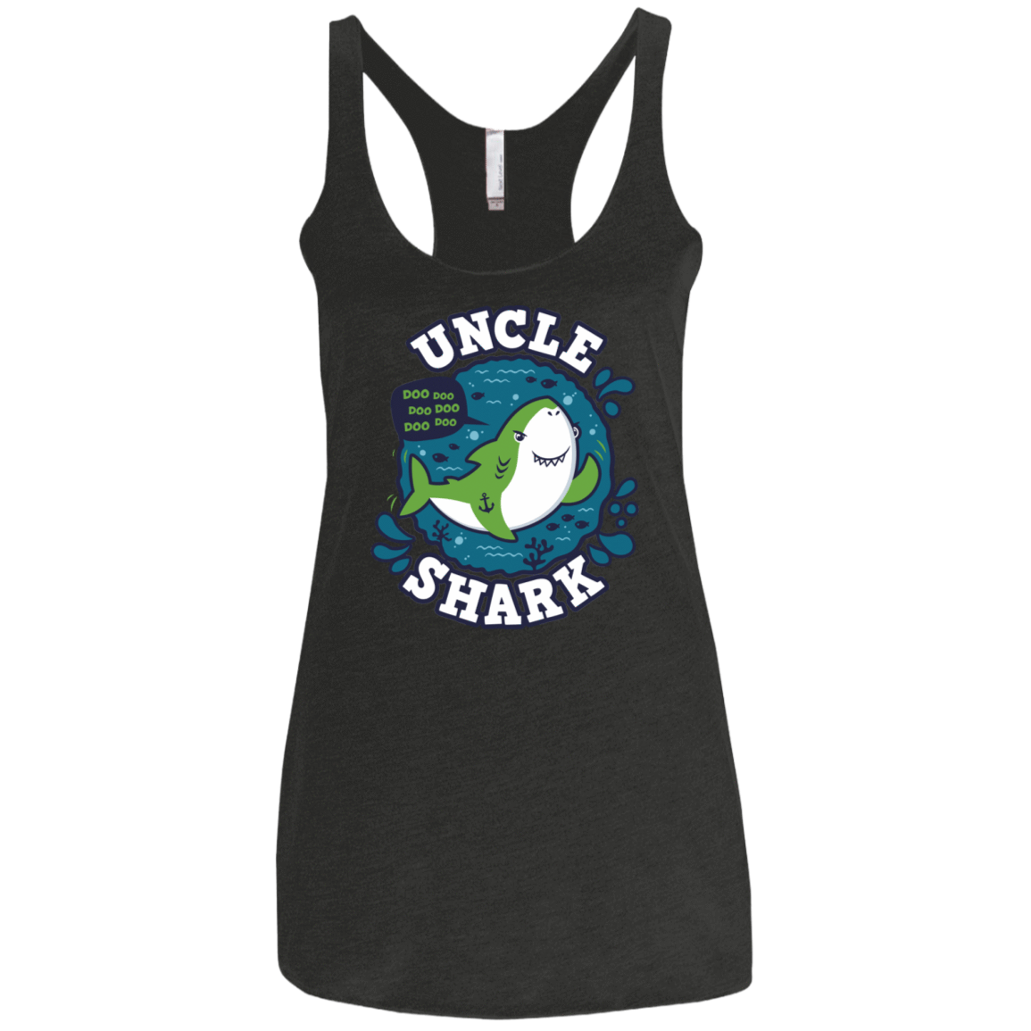 T-Shirts Vintage Black / X-Small Shark Family trazo - Uncle Women's Triblend Racerback Tank