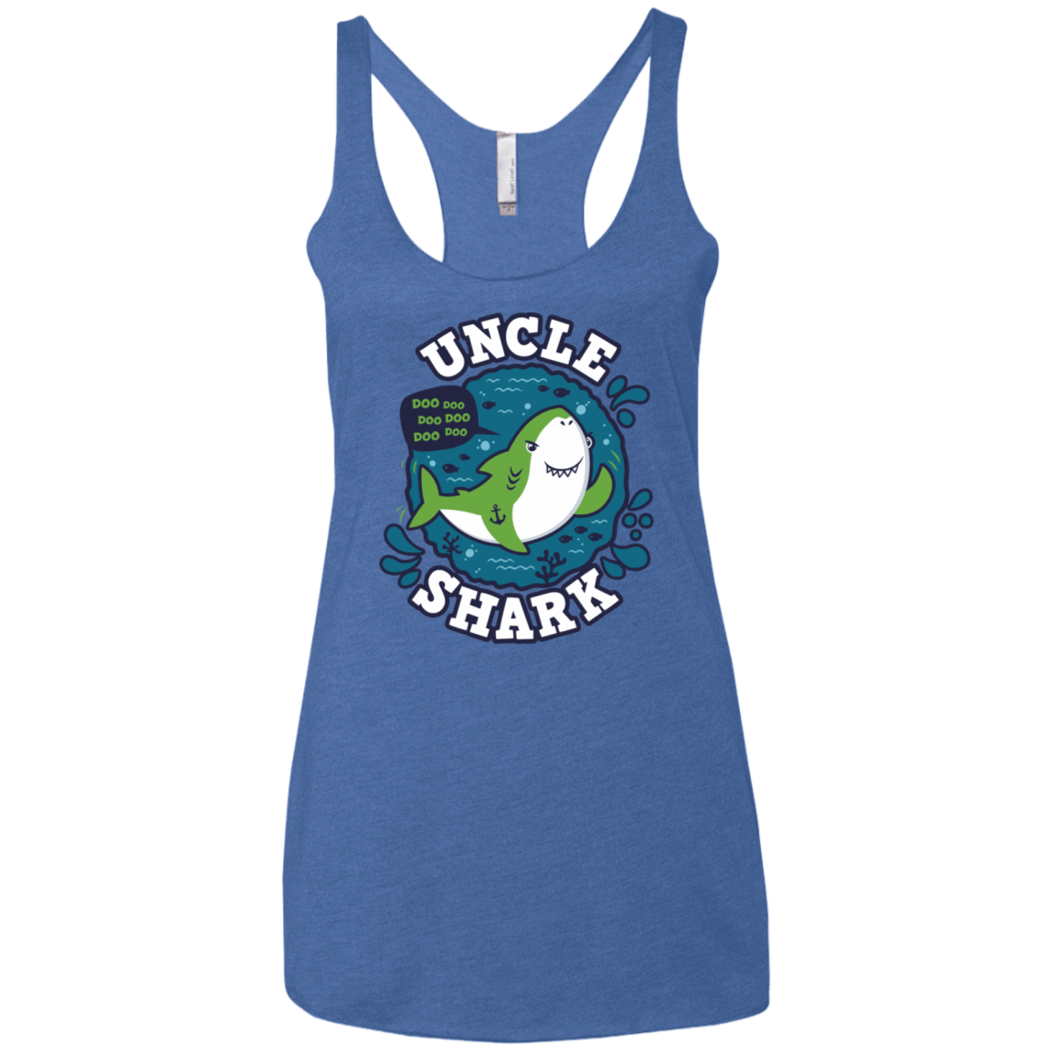 T-Shirts Vintage Royal / X-Small Shark Family trazo - Uncle Women's Triblend Racerback Tank