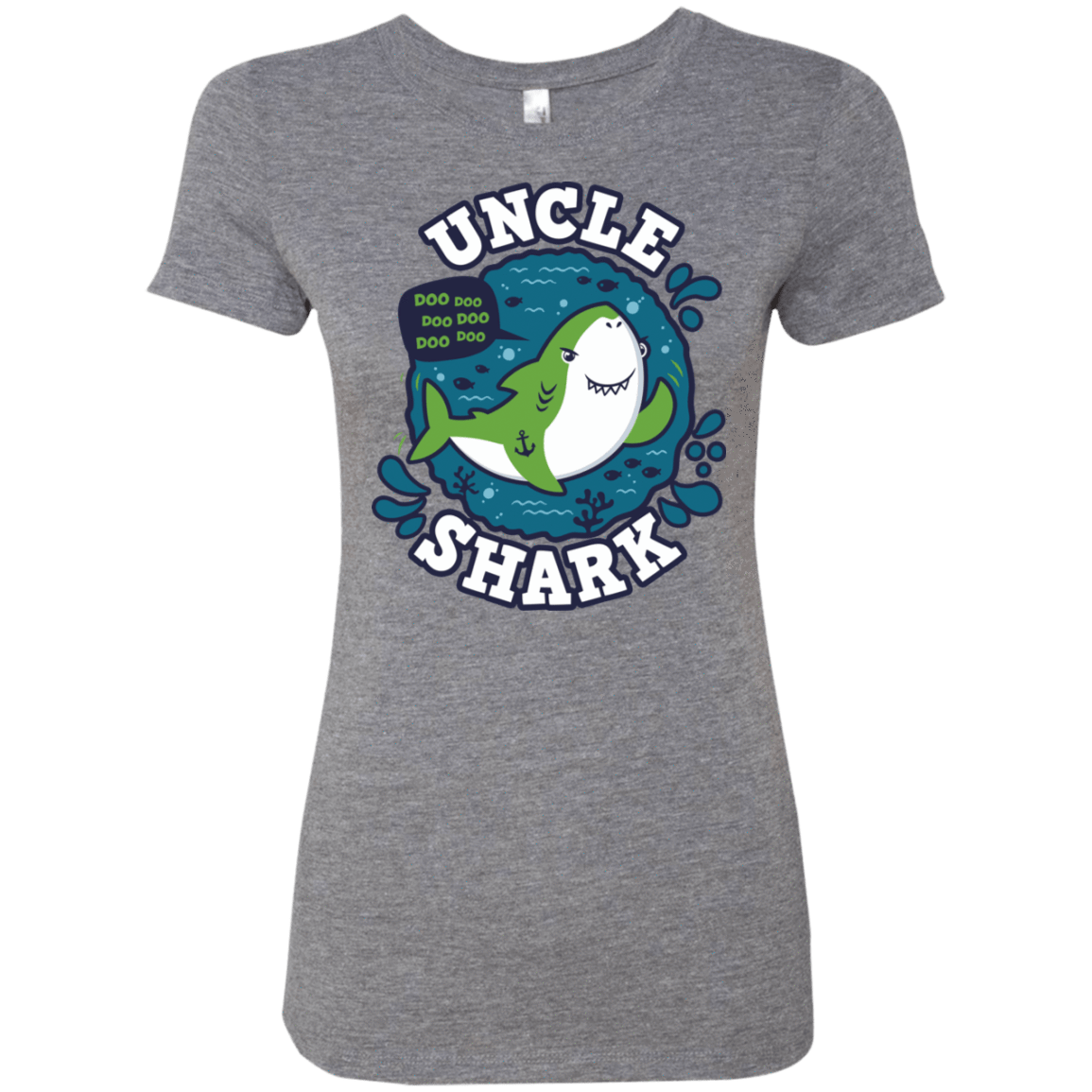 T-Shirts Premium Heather / S Shark Family trazo - Uncle Women's Triblend T-Shirt