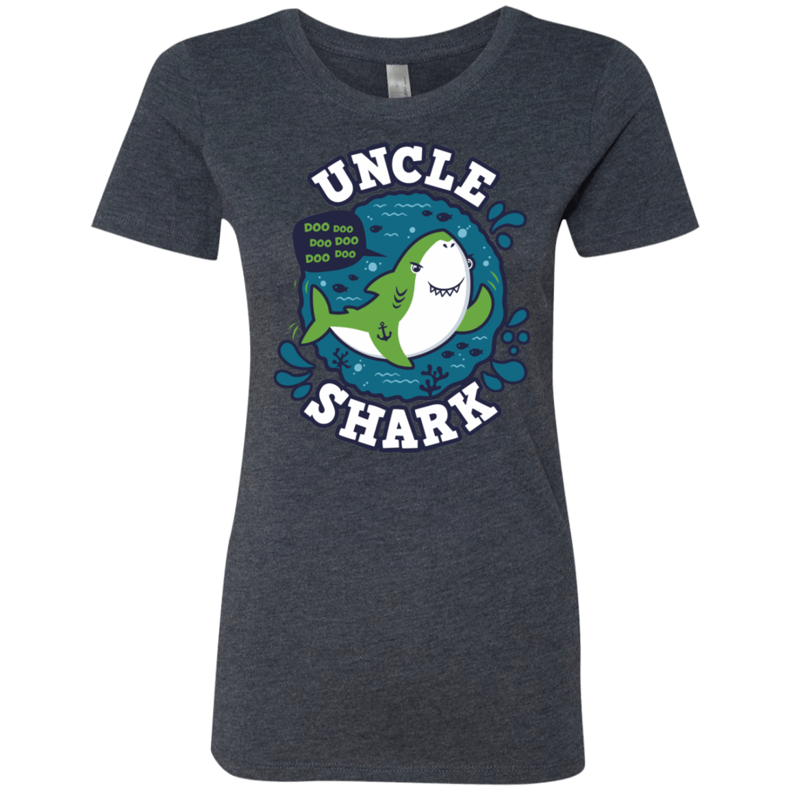 T-Shirts Vintage Navy / S Shark Family trazo - Uncle Women's Triblend T-Shirt