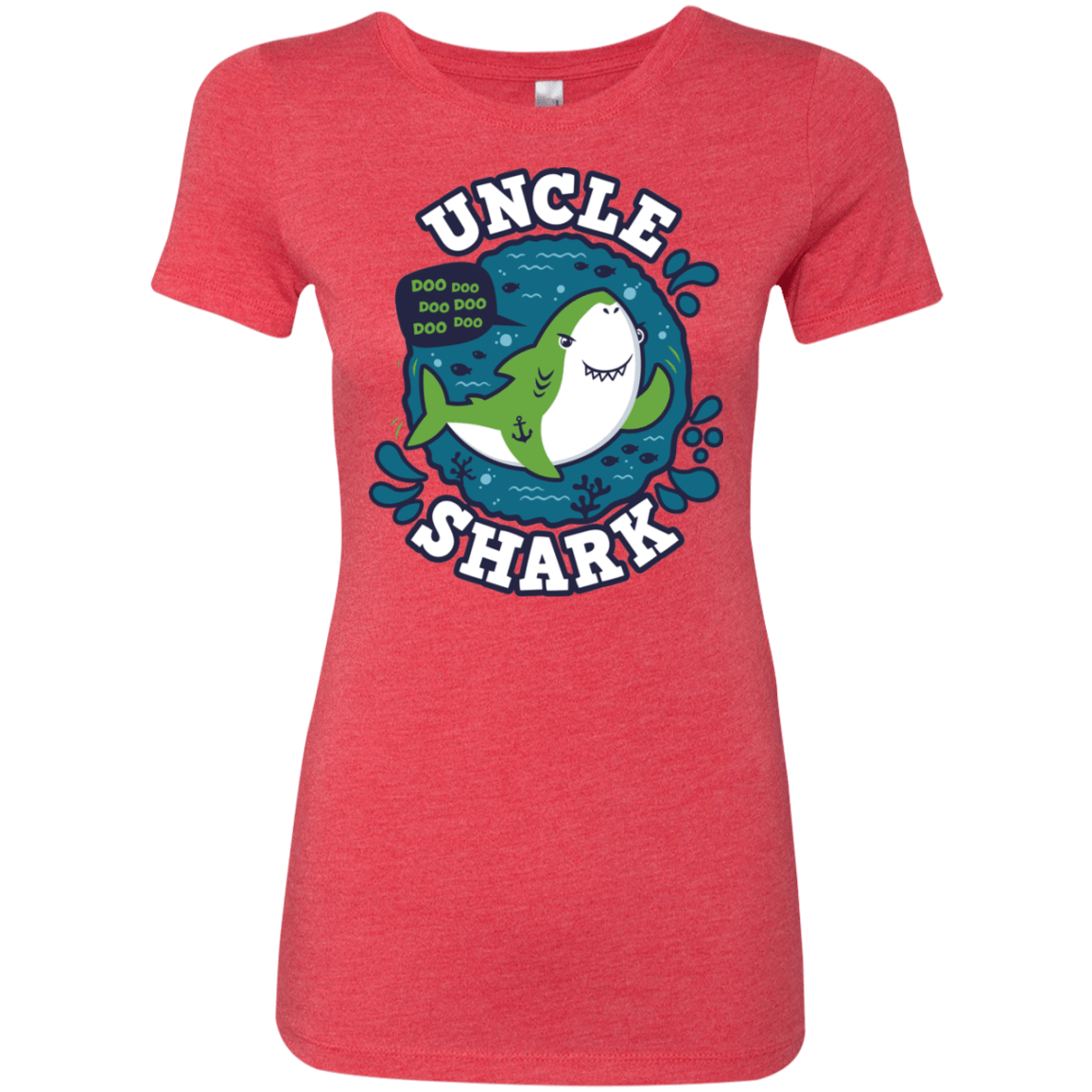 T-Shirts Vintage Red / S Shark Family trazo - Uncle Women's Triblend T-Shirt
