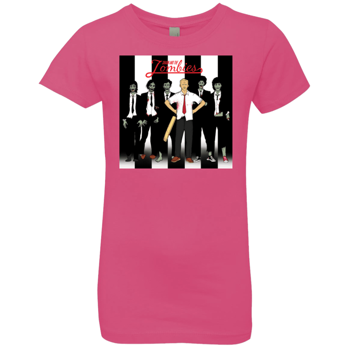 T-Shirts Hot Pink / YXS Shaun and the Zombies Girls Premium T-Shirt