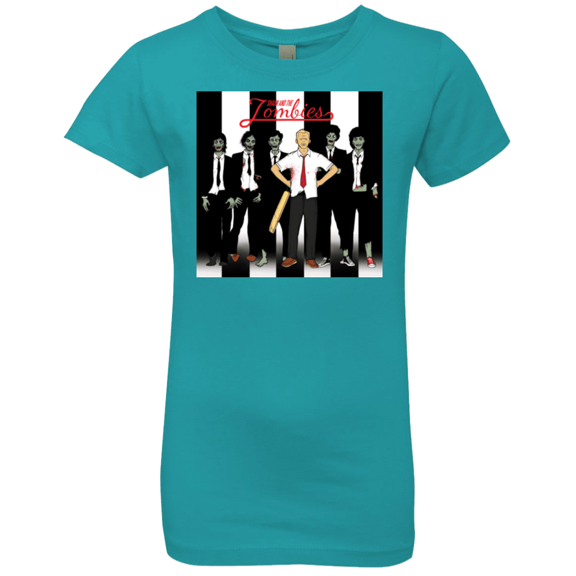 T-Shirts Tahiti Blue / YXS Shaun and the Zombies Girls Premium T-Shirt