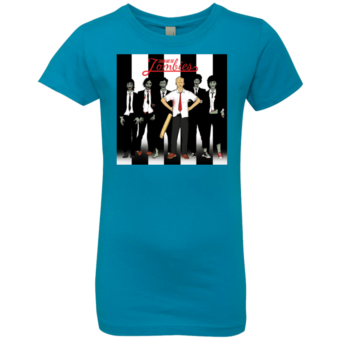 T-Shirts Turquoise / YXS Shaun and the Zombies Girls Premium T-Shirt