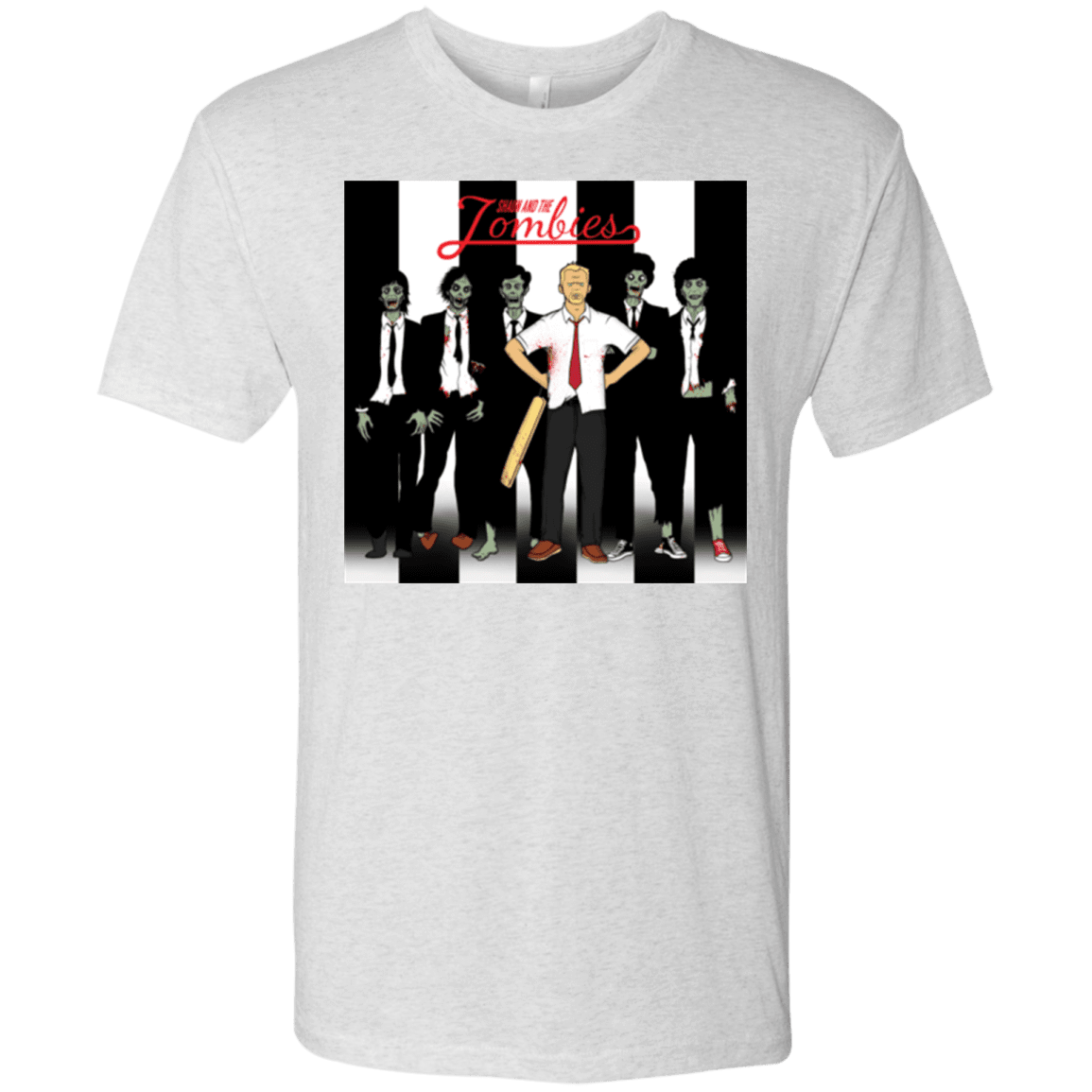 T-Shirts Heather White / Small Shaun and the Zombies Men's Triblend T-Shirt