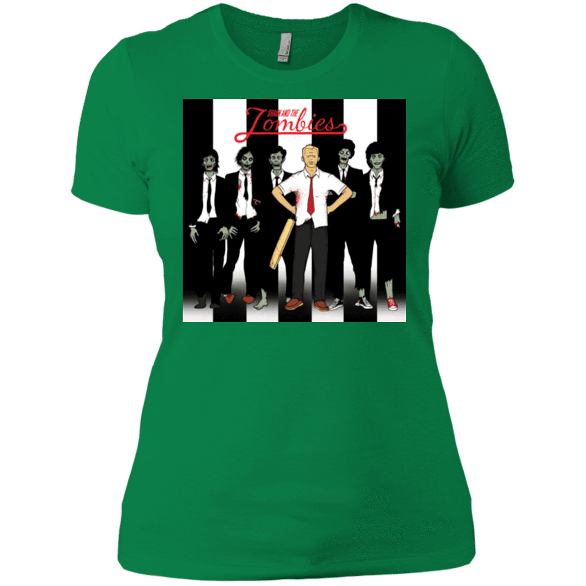 T-Shirts Kelly Green / X-Small Shaun and the Zombies Women's Premium T-Shirt