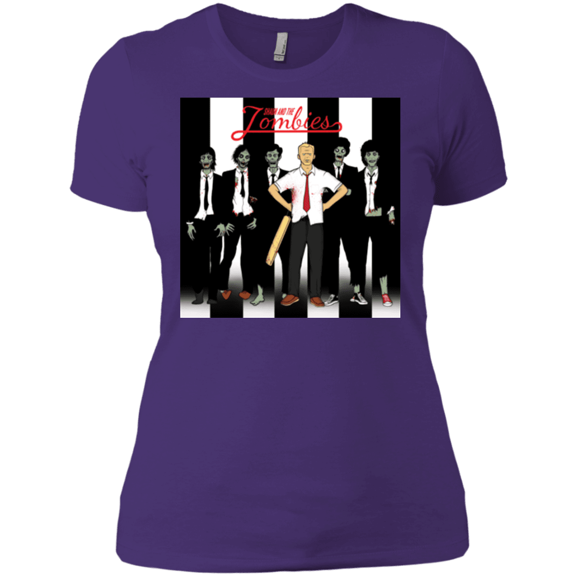 T-Shirts Purple / X-Small Shaun and the Zombies Women's Premium T-Shirt