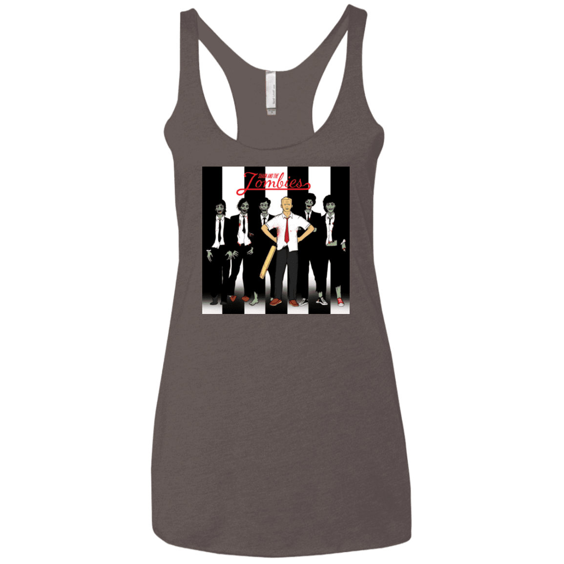 T-Shirts Macchiato / X-Small Shaun and the Zombies Women's Triblend Racerback Tank