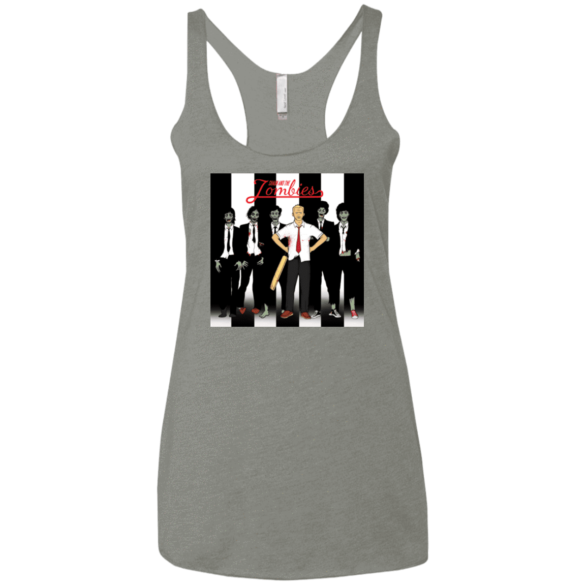 T-Shirts Venetian Grey / X-Small Shaun and the Zombies Women's Triblend Racerback Tank