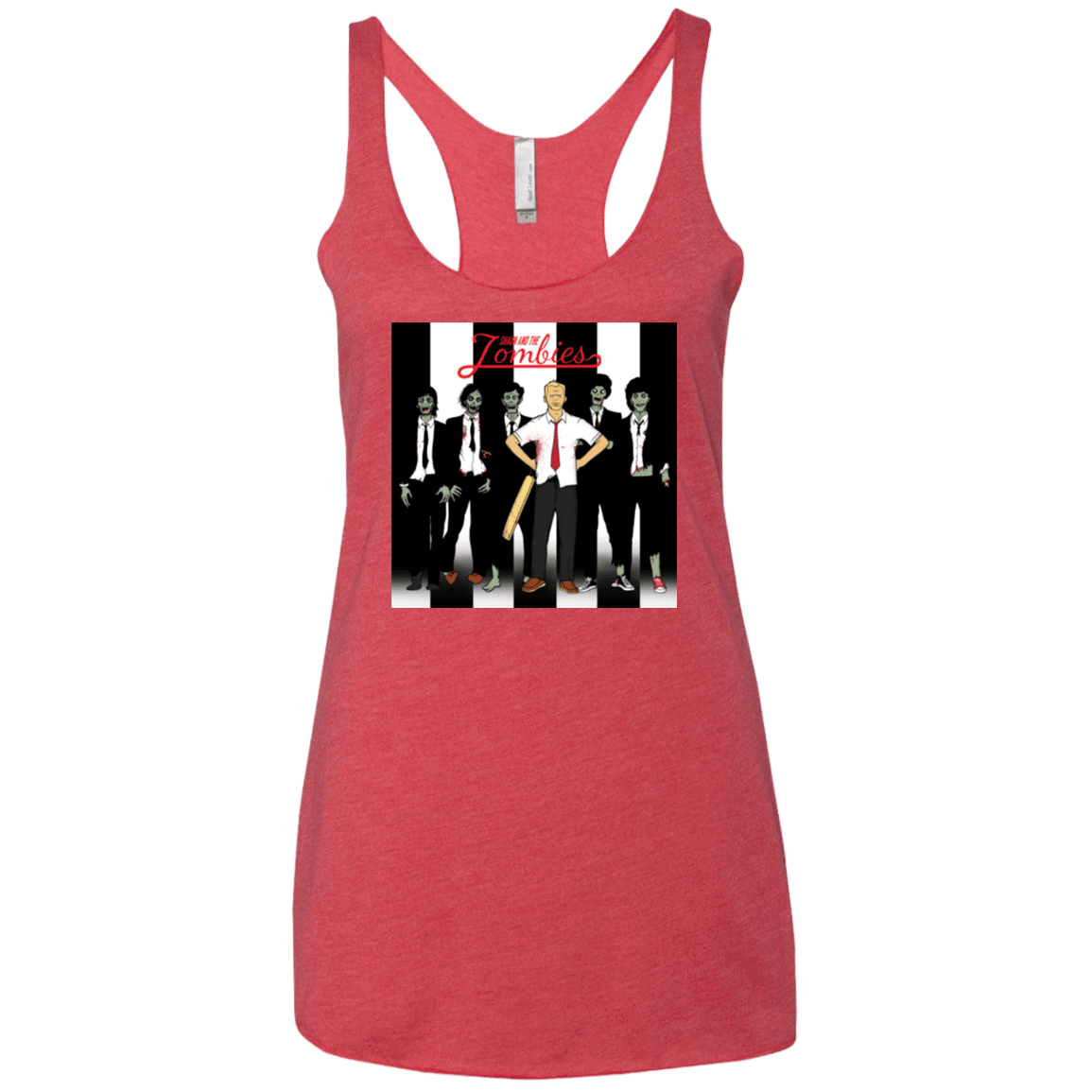 T-Shirts Vintage Red / X-Small Shaun and the Zombies Women's Triblend Racerback Tank