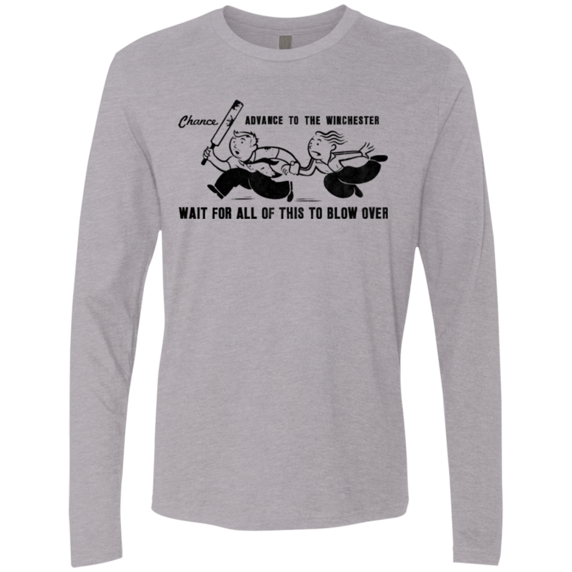 T-Shirts Heather Grey / Small Shauns Last Chance Men's Premium Long Sleeve