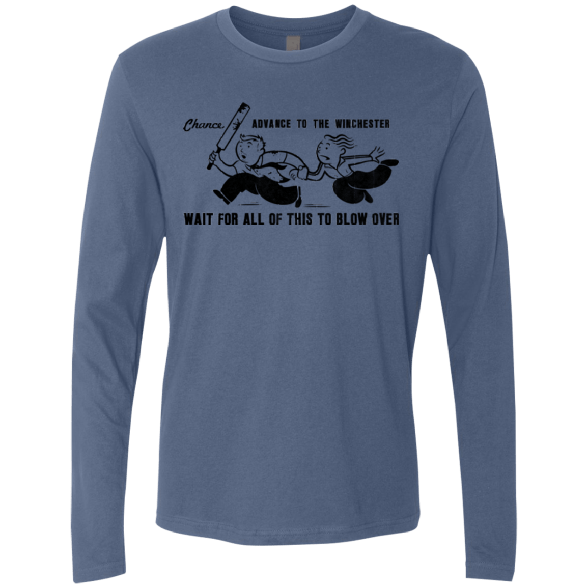 T-Shirts Indigo / Small Shauns Last Chance Men's Premium Long Sleeve