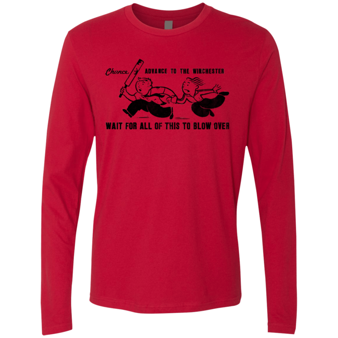 T-Shirts Red / Small Shauns Last Chance Men's Premium Long Sleeve