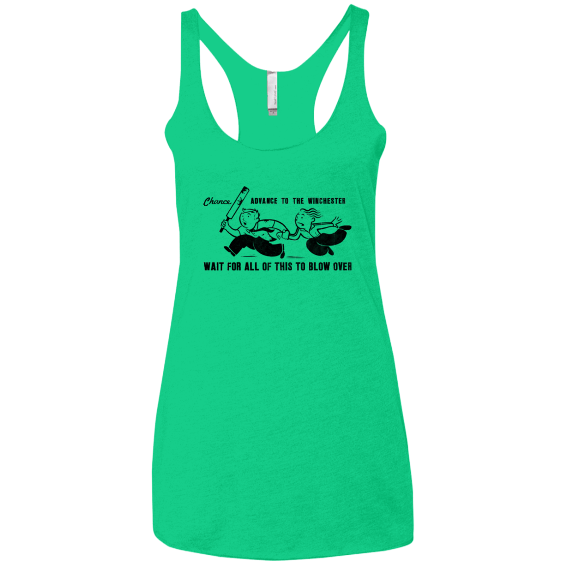 T-Shirts Envy / X-Small Shauns Last Chance Women's Triblend Racerback Tank