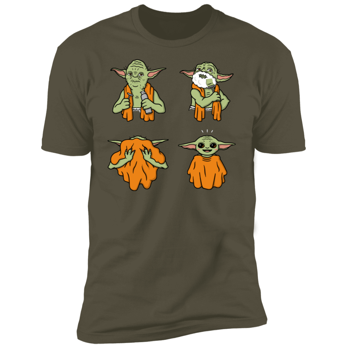 T-Shirts Military Green / S Shaving Meme Men's Premium T-Shirt