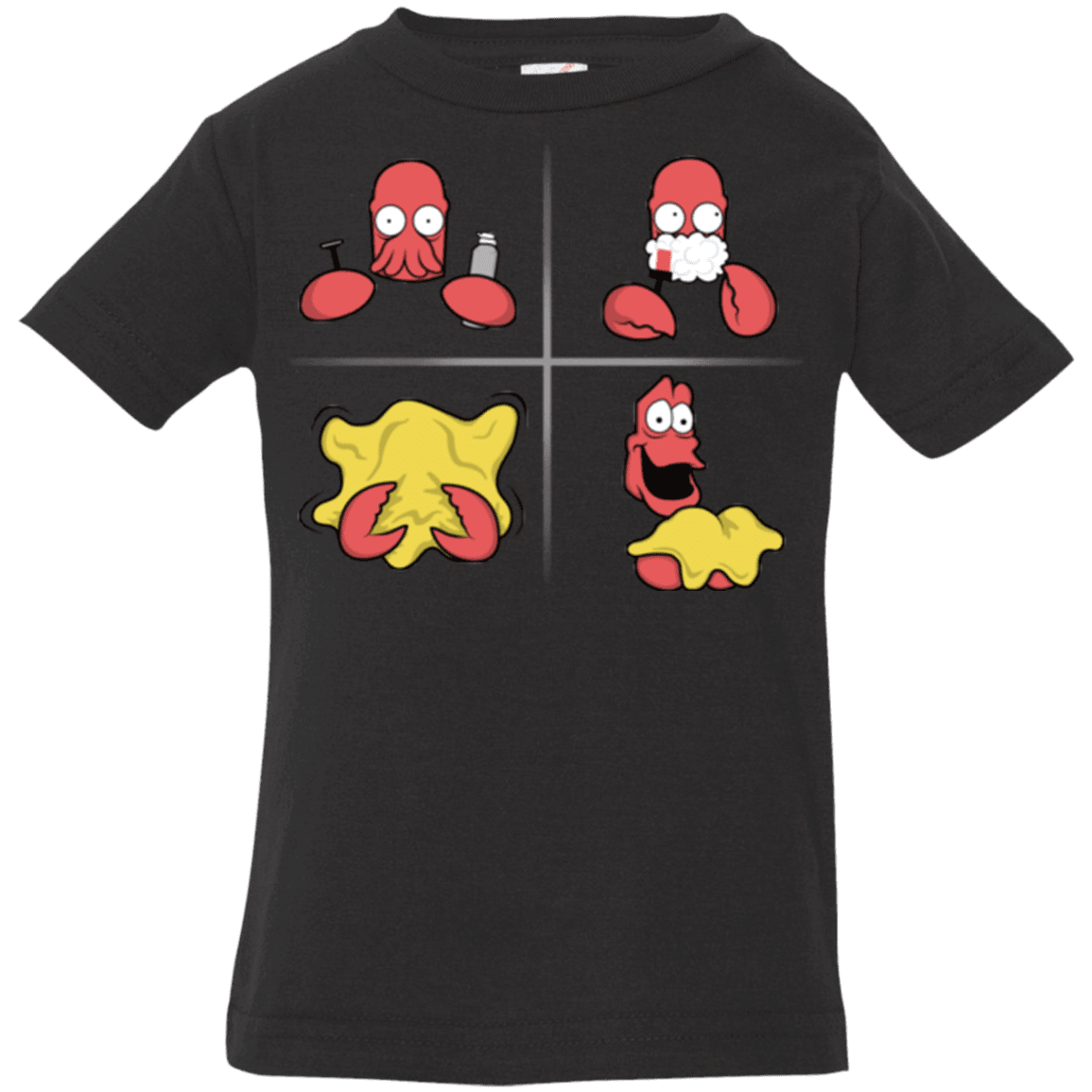 T-Shirts Black / 6 Months Shaving Process Infant Premium T-Shirt