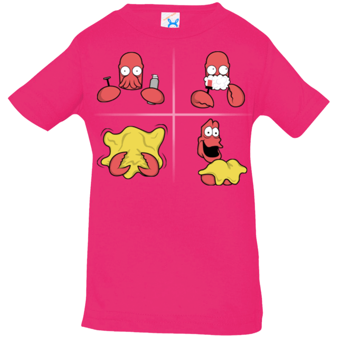 T-Shirts Hot Pink / 6 Months Shaving Process Infant Premium T-Shirt