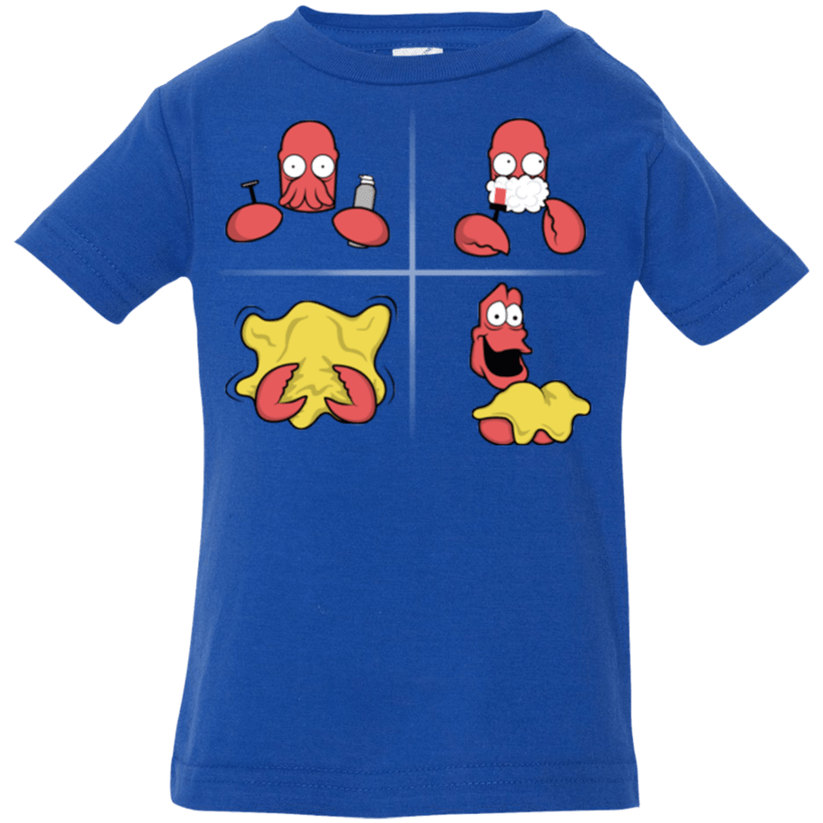 T-Shirts Royal / 6 Months Shaving Process Infant Premium T-Shirt