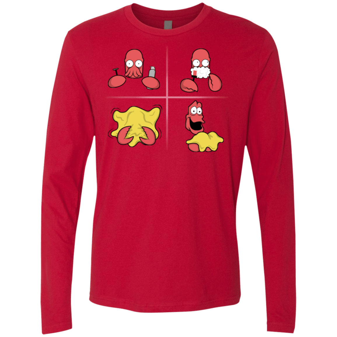 T-Shirts Red / S Shaving Process Men's Premium Long Sleeve