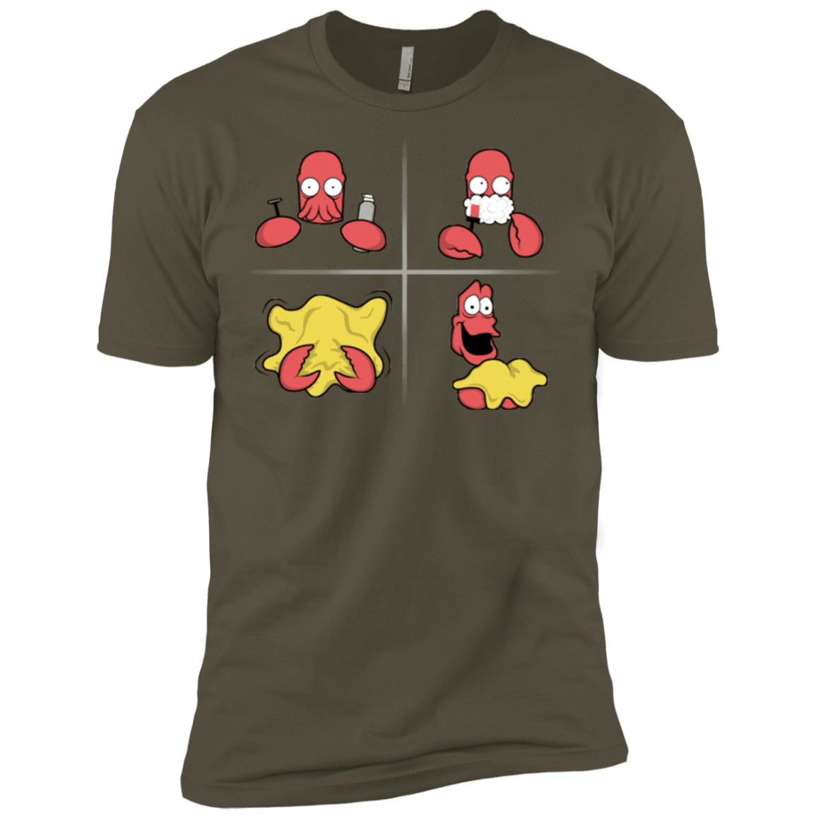 T-Shirts Military Green / X-Small Shaving Process Men's Premium T-Shirt