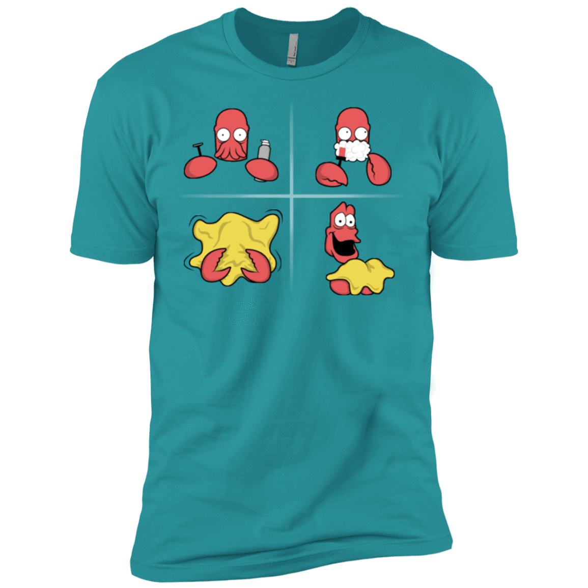 T-Shirts Tahiti Blue / X-Small Shaving Process Men's Premium T-Shirt