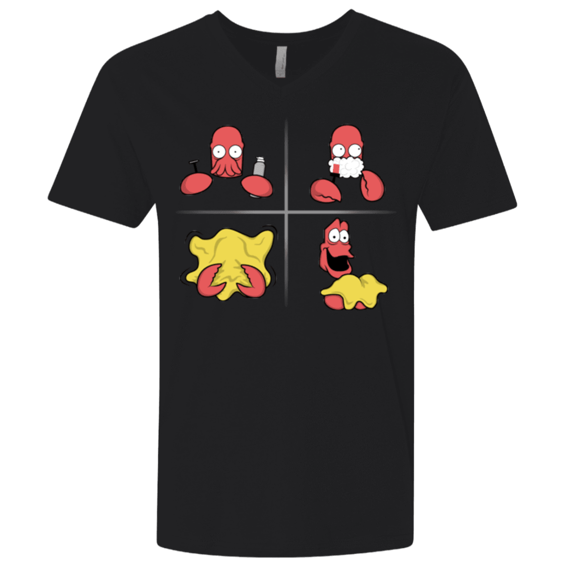 T-Shirts Black / X-Small Shaving Process Men's Premium V-Neck