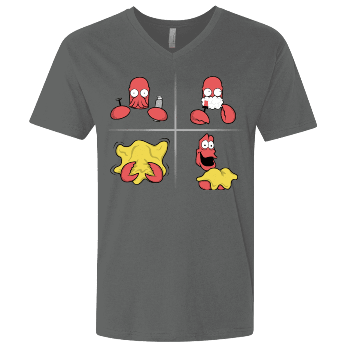 T-Shirts Heavy Metal / X-Small Shaving Process Men's Premium V-Neck