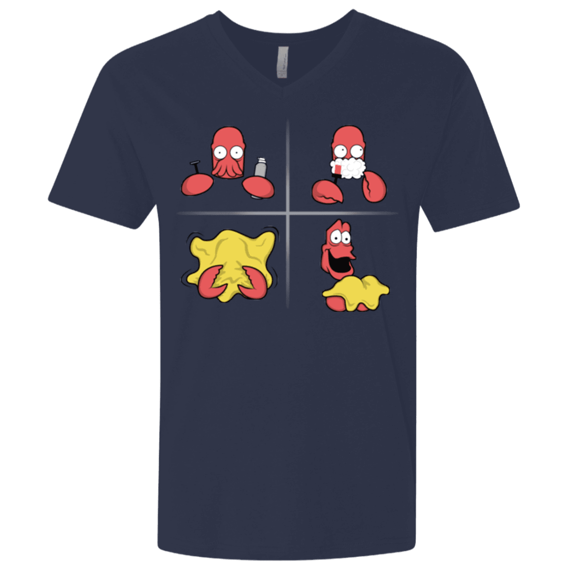 T-Shirts Midnight Navy / X-Small Shaving Process Men's Premium V-Neck