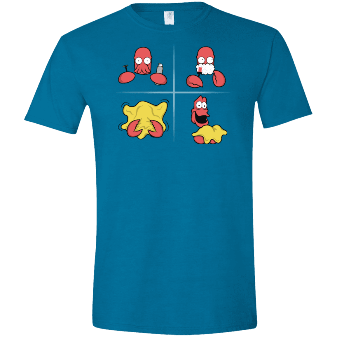 T-Shirts Antique Sapphire / S Shaving Process Men's Semi-Fitted Softstyle